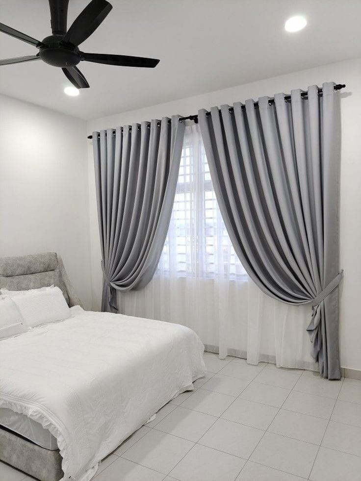 Our white blackout curtains