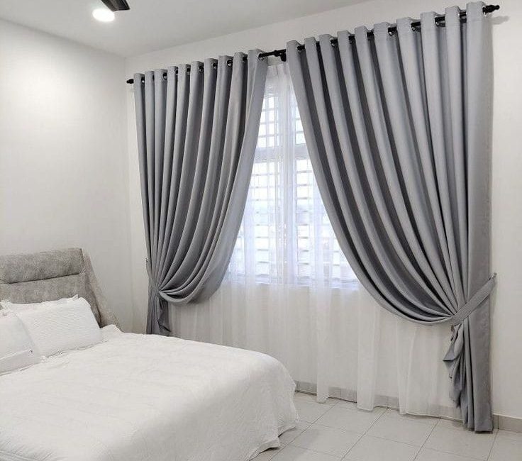 Our white blackout curtains
